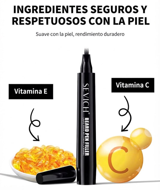 lapiz rellenador de barba Black