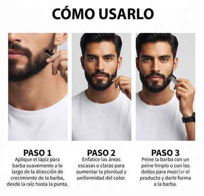 lapiz rellenador de barba Black