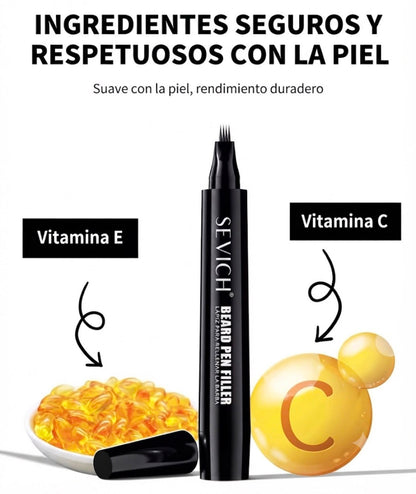 lapiz rellenador de barba Black