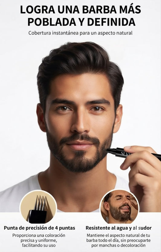 lapiz rellenador de barba Black
