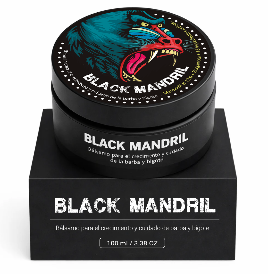 Bálsamo de crecimiento de barba 12% Minoxidil